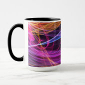 Mug Lumière vortex arc-en-ciel abstrait (Gauche)