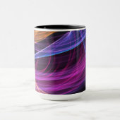 Mug Lumière vortex arc-en-ciel abstrait (Centre)