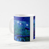 Mug Lumières de l'Esprit Bleu Nuit Marais Prairie Orbe (Devant gauche)