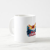 Mug Lumières de libellule festive (Devant gauche)