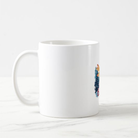 Mug Lumières de libellule festive (Gauche)