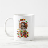 Mug Lumières de Noël du chien espagnol Cavalier King C (Gauche)