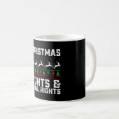 Mug Lumières De Noël Et Égalité Des Droits Féministes (Devant droit)