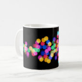 Mug Lumières de Noël floues (Devant gauche)