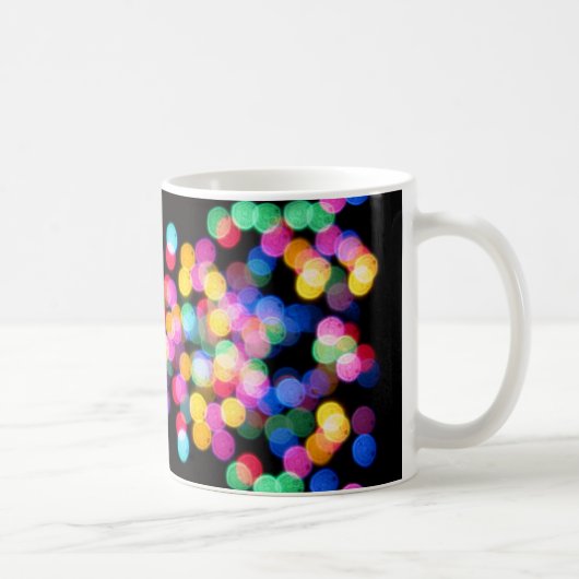 Mug Lumières de Noël floues (Droite)