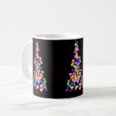 Mug Lumières de Noël floues (Devant gauche)