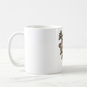 Mug Lumières de Noël Paresseux de Noël Drôle