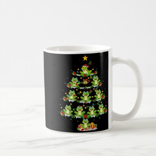 Mug Lumières de Noël Santa Tree Frog Arbre de Noël Pre (Droite)