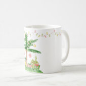 Mug Lumières de Noël tropicale Aquarelle (Devant droit)