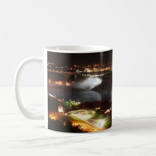 Mug Lumières de nuit de chutes du Niagara (Gauche)