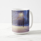 Mug Lumières de rue et couvert de neiges (Devant droit)