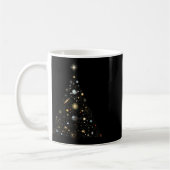 Mug Lumières de sapin de Noël Planètes Espace Système (Gauche)