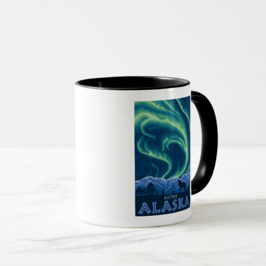 Mug Lumières du Nord - Katmai, Alaska (Devant droit)