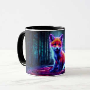 Mug Luminescent renard animal profond bois foncé