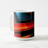 Mug Luminous Abstract Ribbon Waves (Devant gauche)