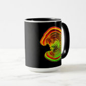 Mug Luminous Thermal Layered 3D Abstract Geometry (Devant droit)