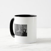 Mug Lummi Island, WA - Lummi Rocks Vue avec ligne (Devant gauche)