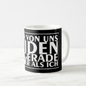 Mug L'un de nous deux est plus bête que moi 01 (Devant droit)