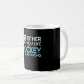Mug L'un ou l'autre vous aimez l'amant d'hockey que (Devant droit)