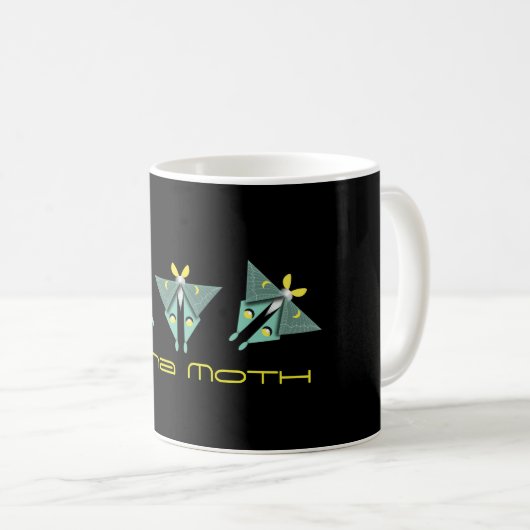 Mug Luna Moth géométrique (Devant droit)