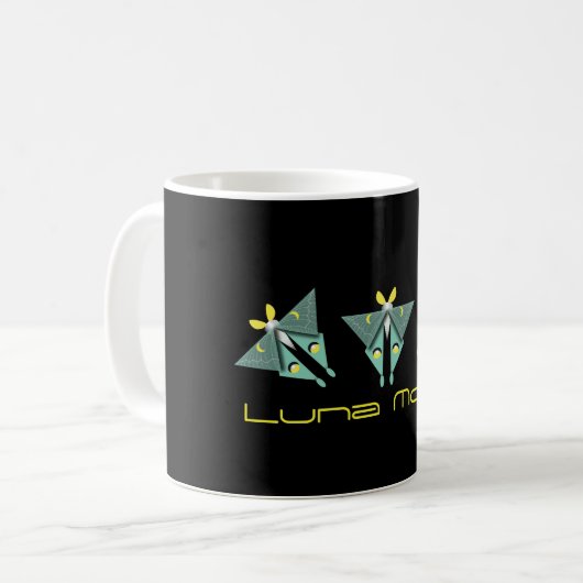 Mug Luna Moth géométrique (Devant gauche)