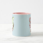Mug Luna Moth Moth Blanc Chat Vert (Centre)