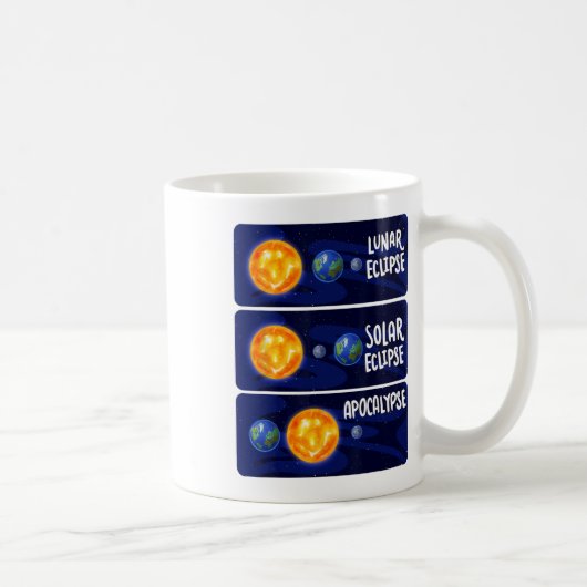 Mug Lunaire Eclipse Solaire Apocalypse Astrologie M (Droite)