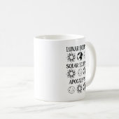 Mug Lunaire Eclipse Solaire Eclipse Apocalypse Espace (Devant droit)