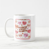 Mug Lunch Lady Valentines Day Retro Cute Cafeteria Swe (Gauche)