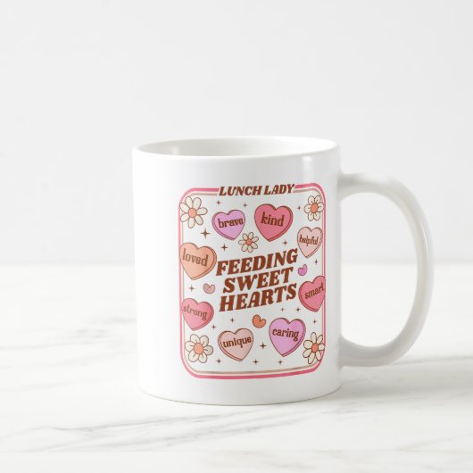 Mug Lunch Lady Valentines Day Retro Cute Cafeteria Swe (Droite)