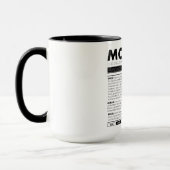 Mug LUNDI ET LE MYTHE DERRIÈRE LUI : une de sept (Gauche)