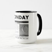 Mug LUNDI ET LE MYTHE DERRIÈRE LUI : une de sept (Devant droit)