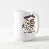 Mug Lundi Lutte Spatiale Astronaute Café & Chiot (Devant droit)