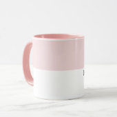 Mug Lundi moderne Black Line Drôle Citation (Devant gauche)