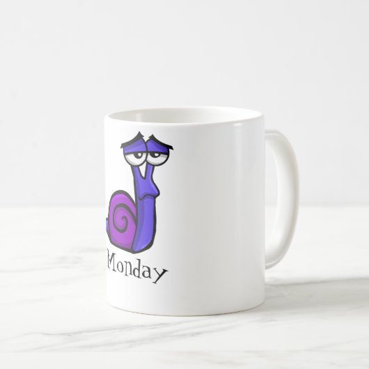 Mug Lundi Triste escargot (Devant droit)