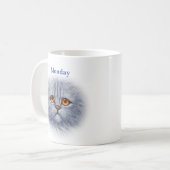 Mug Lundi Vendredi Sad Kitty Happy Kitty (Devant gauche)