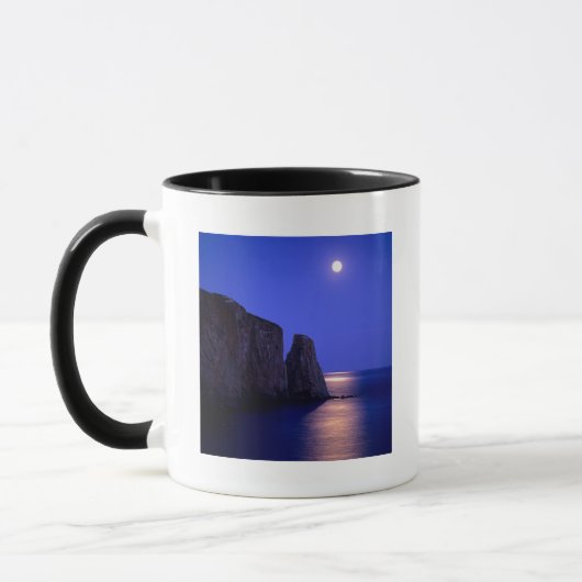Mug Lune À Dusk | Côte Gaspe de Perce Rock Québec (Gauche)