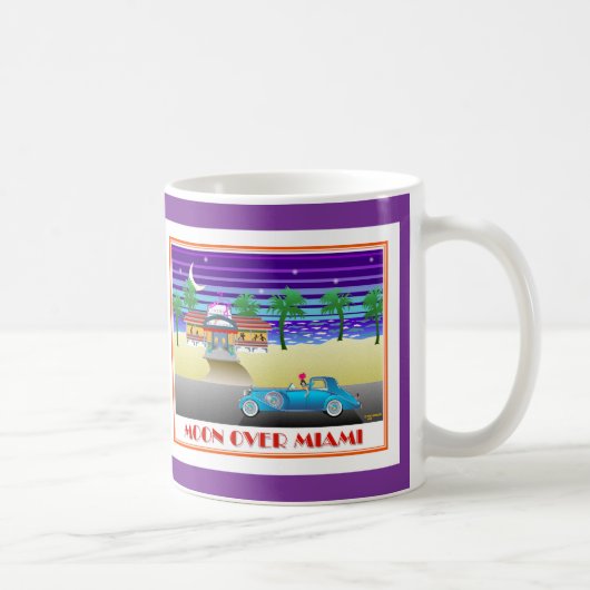Mug Lune au-dessus de pourpre de Miami (Droite)