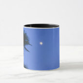 Mug Lune brillamment allumée, silhouette des arbres de (Centre)