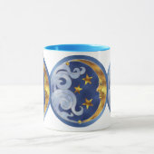 Mug Lune céleste et étoiles (Centre)