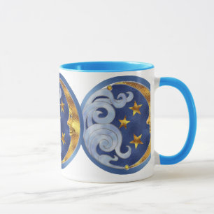Mug Lune céleste et étoiles