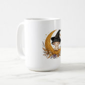 Mug Lune Champignon Ensorcelante - Bohème en Nid d'Abe (Devant gauche)