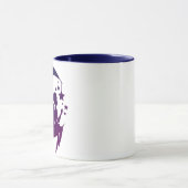 Mug Lune De Croissant Violet Et Étoiles Fée (Centre)
