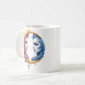 Mug Lune de l'Équilibre Éternel – Âmes de Feu et d'Eau (Devant gauche)