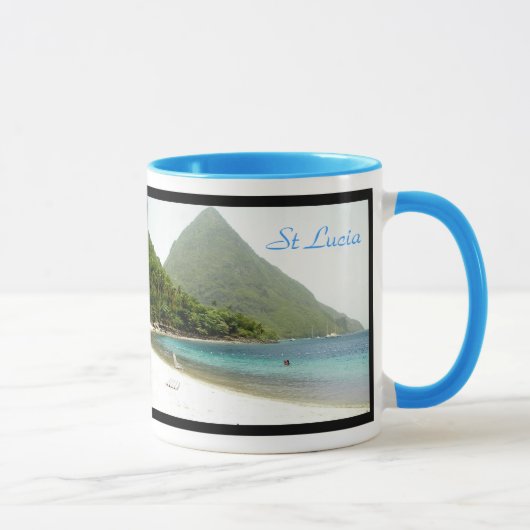 Mug lune de miel, lune de miel, St Lucia, St Lucia (Droite)