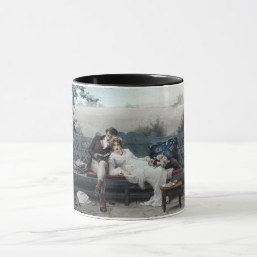 Mug Lune de miel (Mariés sur un banc) (Centre)