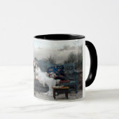 Mug Lune de miel (Mariés sur un banc) (Devant droit)