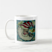 Mug Lune de Père Noël - conception de vacances (Gauche)