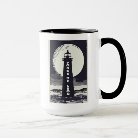 Mug Lune du phare de Ponce De Leon (Droite)
