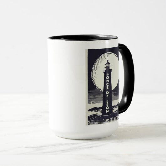 Mug Lune du phare de Ponce De Leon (Devant droit)